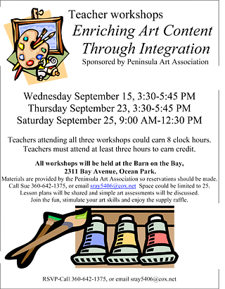 Teacher Workshops Flyer